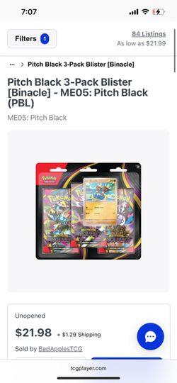 Pokemon Pitch Black 3 Pack Blister