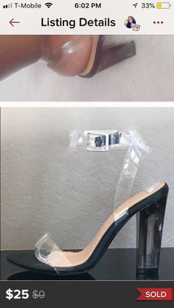 Chase & Chloe transparent heels