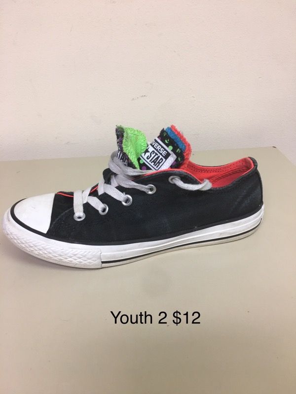 Converse size 2 youth sneakers