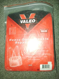 Valeo Size Large Back Support Belt (Brand New)