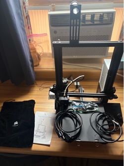 Ender 3D printer Version 2-includes 2power cables, instruction guide, 5files I’ll email you
