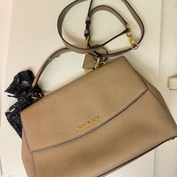 Beige Michael Kors Hand Bag