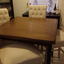 Wood High Top Counter Height Dining Table