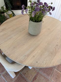 CB2 round dinning table