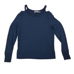 Athleta Cutout Neck Sweatshirt Constellation Blue Size XS