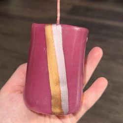 hand painted candle made in Germany