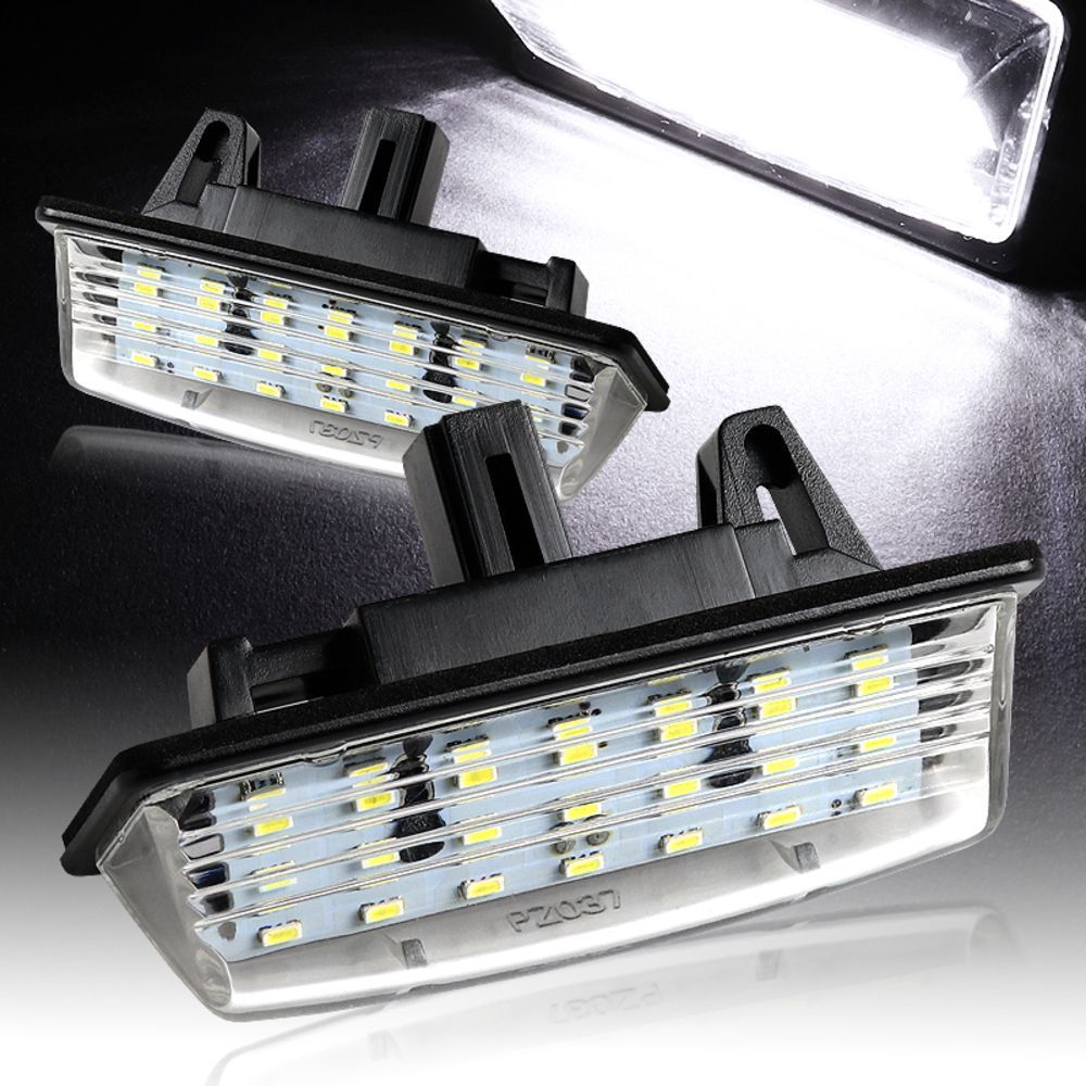 For Nissan Murano//Rogue/Pathfinder White 21-SMD LED License Plate Lights Lamps -(4-PZ037