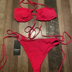 Red Bikini Set