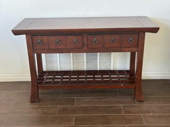 Solid wood console/entry way table