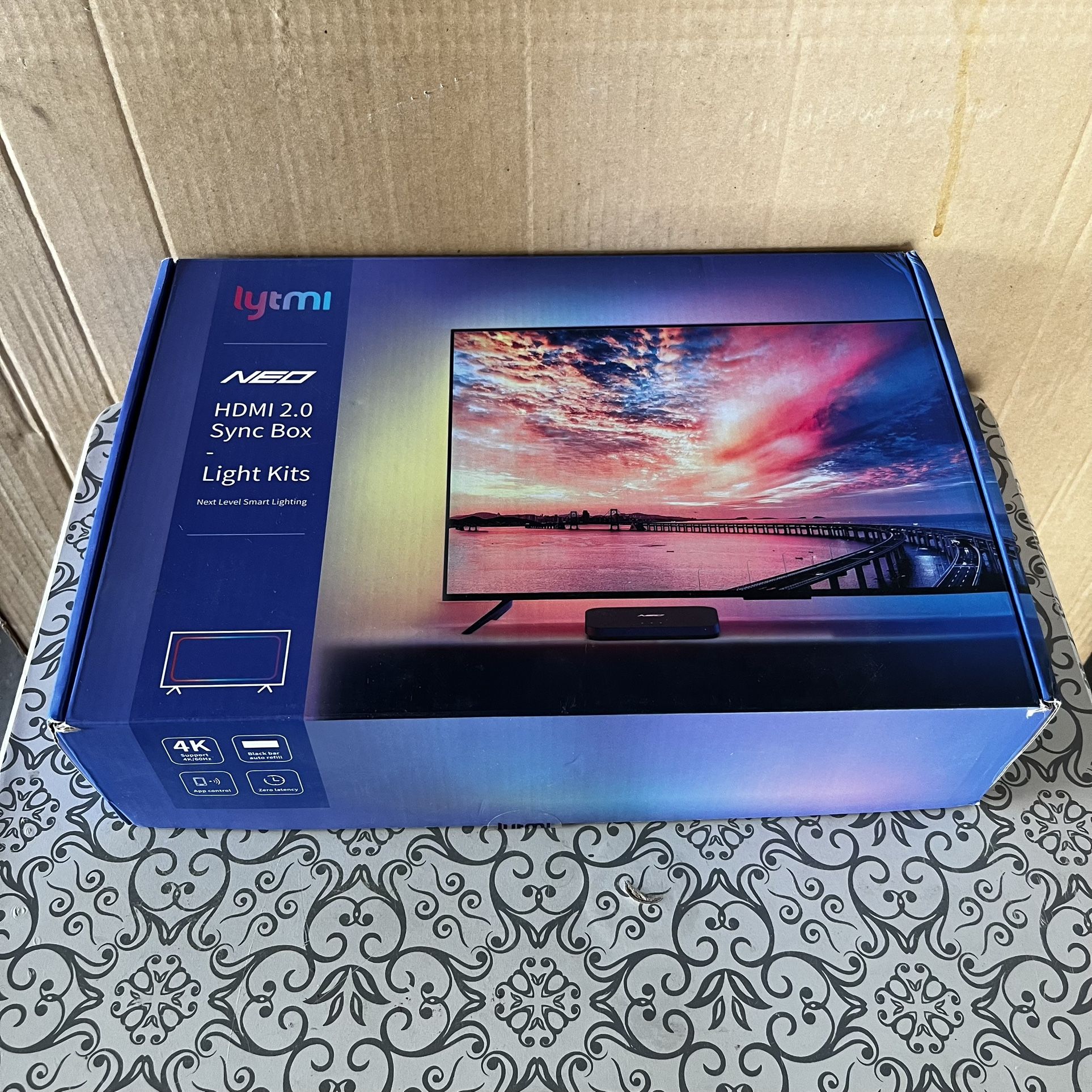 Lytmi neo HDMI 2.0 Sync Box TV BackLight Kit, 2 x 70” RGB strips, LDD11-2.0