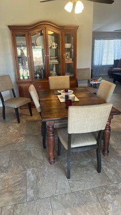 6 Upholstered Pottery Barn Dining Chairs