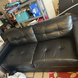 Black Leather Couches 