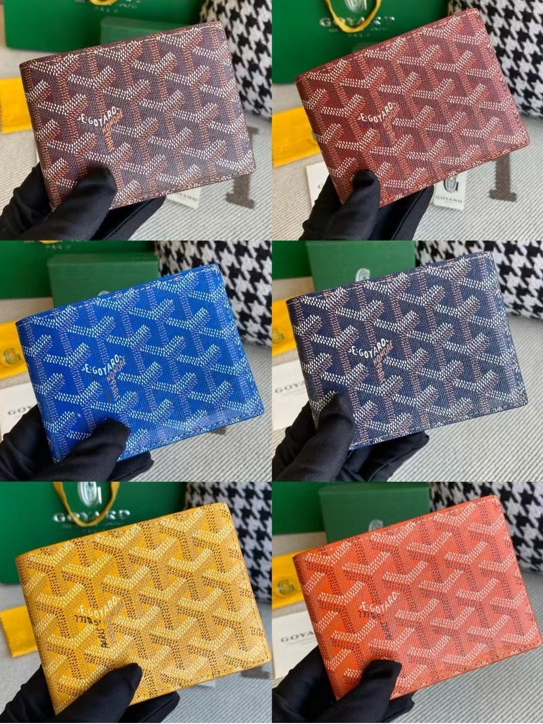 Goyard Goya dogtooth short cash wallet folding wallet