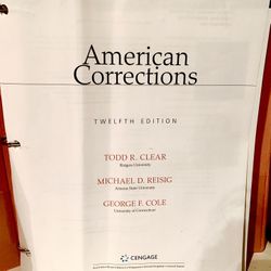 American Corrections 12th Edition Textbook