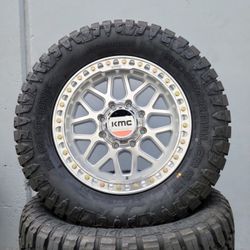 20" KMC rims w- 35x12.50R20 Ridgecrawler Tires