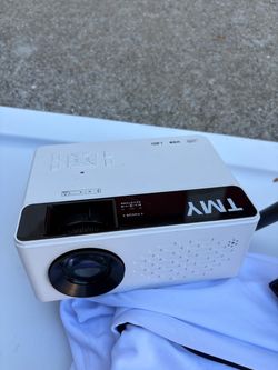 Projector Complete with Stand, Cord, and Wall Cover