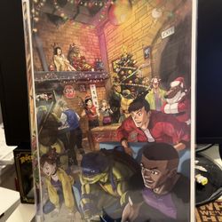 MMPR TMNT II #1 B&W - Holiday Variant