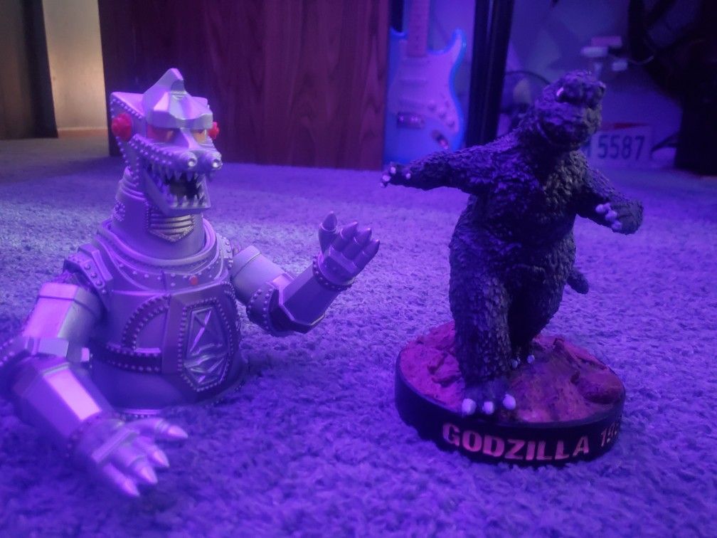 Godzilla Statue And Bank