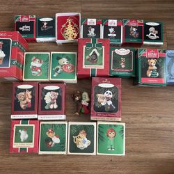 Vintage Enesco / Hallmark Ornaments Bundle 80s - 90s