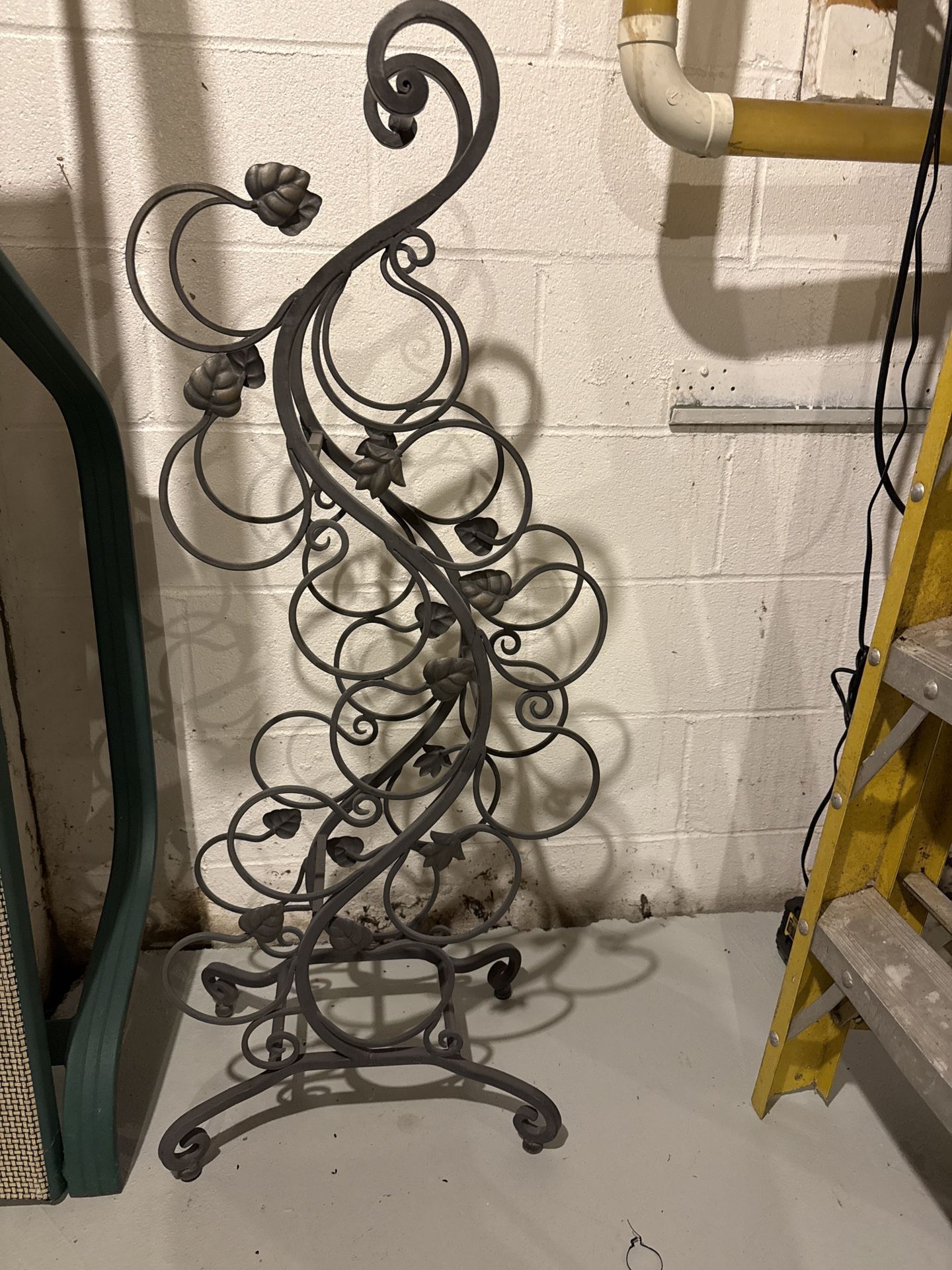 4 Ft High Wine Rack Silver