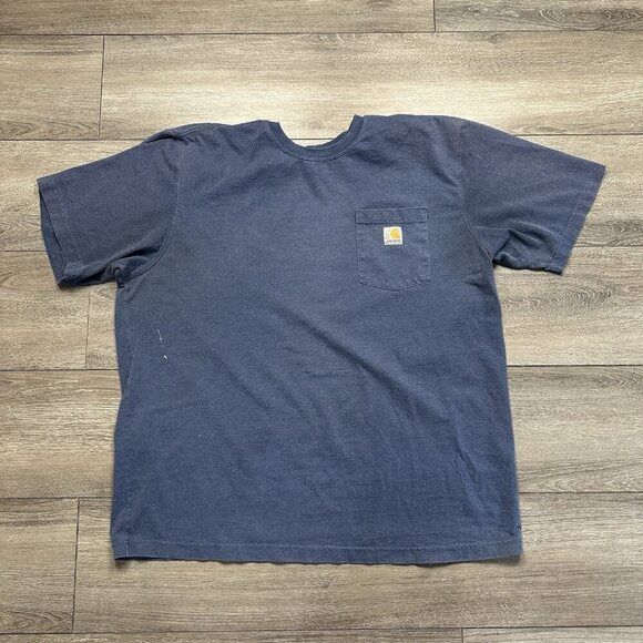 Carhartt Shirt Mens XL Short Sleeve Crew Neck Lightweight Original Fit Pocket 