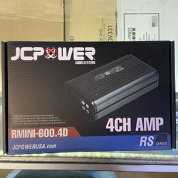 JCPower Audio System 4 Channel Amplifier Rmini 600.4D Rs Series