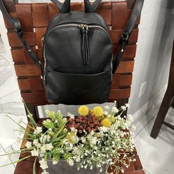 BALLY Black Leather Backpack Bag Switzerland