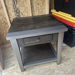 2 -Lamp Tables With Drawer