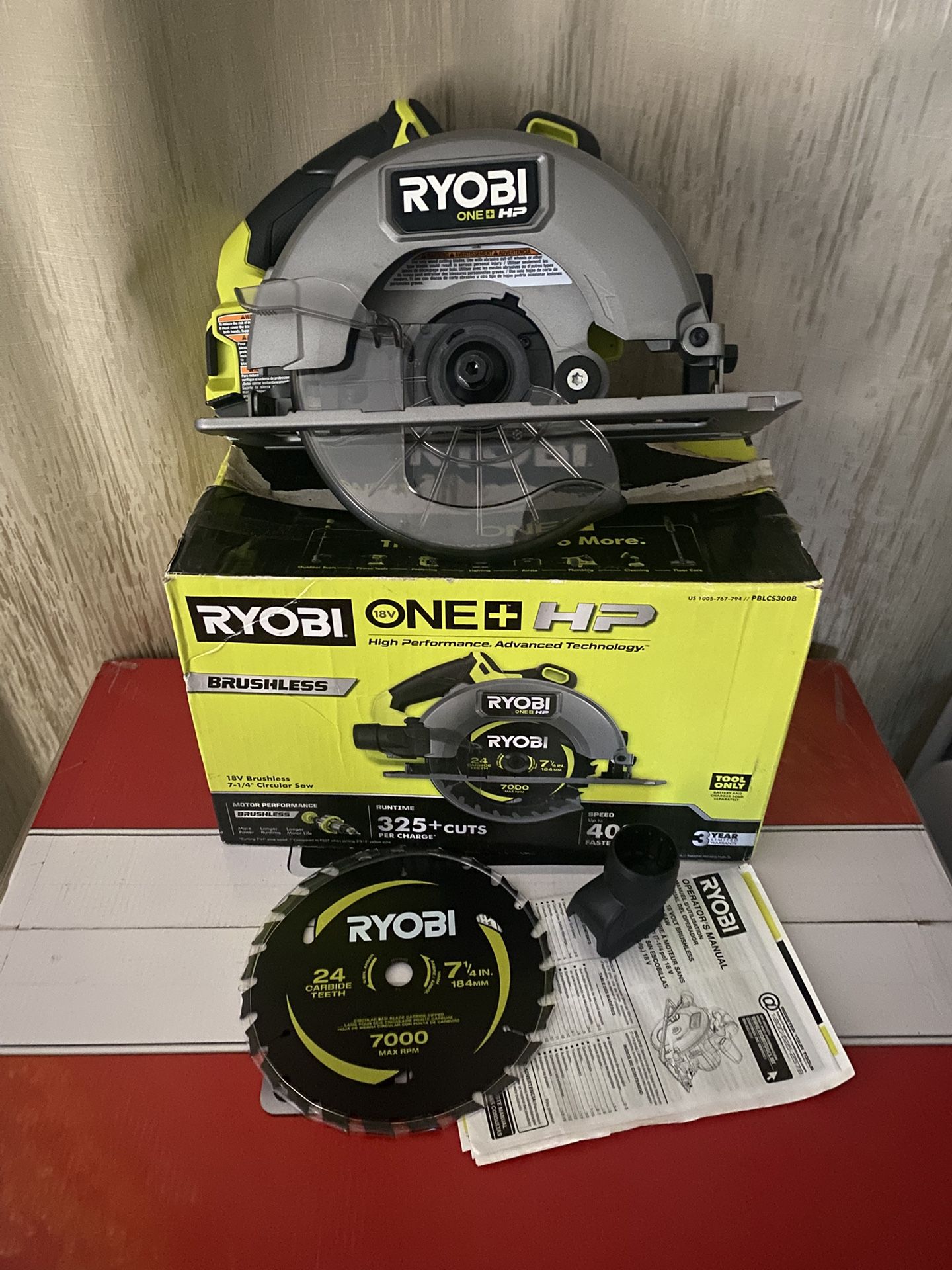 18V Ryobi HP brushless 1/4” Circular Saw (Tool Only)