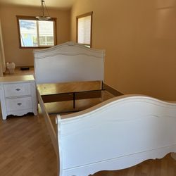 Full Size Bed Frame And Nightstand