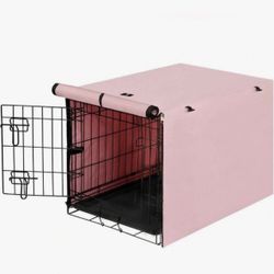 Dog Cage Cover (ONLY)  Pink  