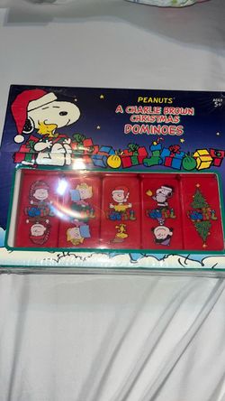 Peanuts A Charlie Brown Christmas Dominoes Snoopy Game 28 Vintage 2007 Sealed $20