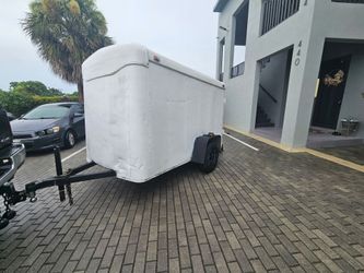 Trailer 5x8 "2012" used, but pulls great no leaks 5ft Hight Interior Clean Documentation In Hand ✋️ READ DESCRIPTION FIRST, LEA PRIMERO.