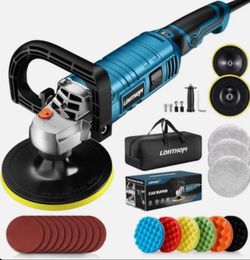 Rotary buffer polisher waxer