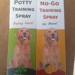 Petstoral Dog Potty Training Spray+ Dog No Go Area Spray Large 8 FL Ounce Each Bottles. 2 Pack.
