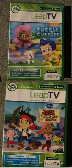 LeapFrog LeapTV Games - Bubble Guppies & Jake Pirates (Ages 3-5