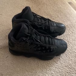 All Black Jordan 13s 