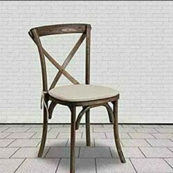 Flash Furniture HERCULES Series Stackable Early American Wood Cross Back Chairs-