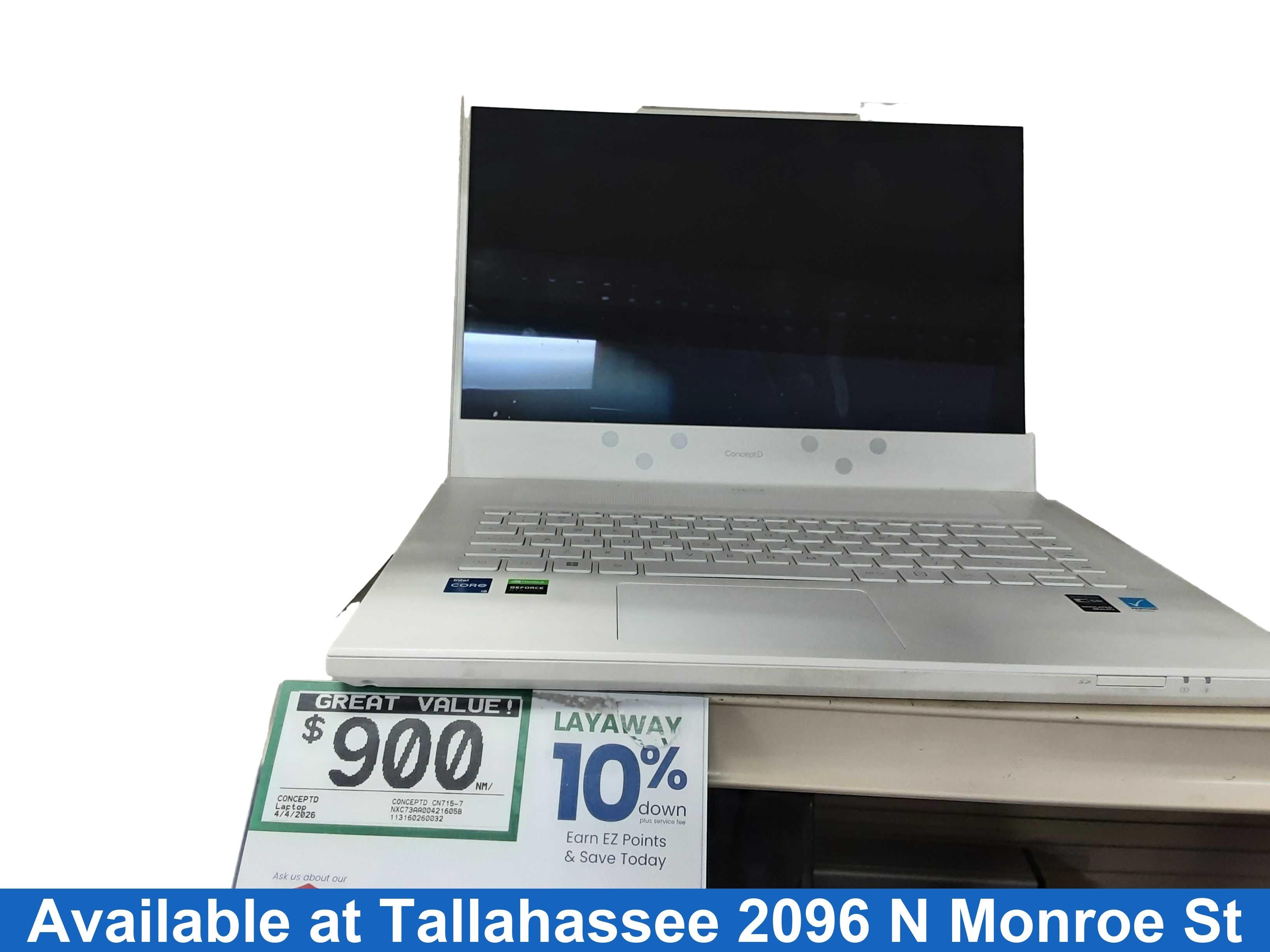 Conceptd Conceptd Cn715-73g Intel Core I5 - 11th Generation 16 Gb 900 Gb White Laptop