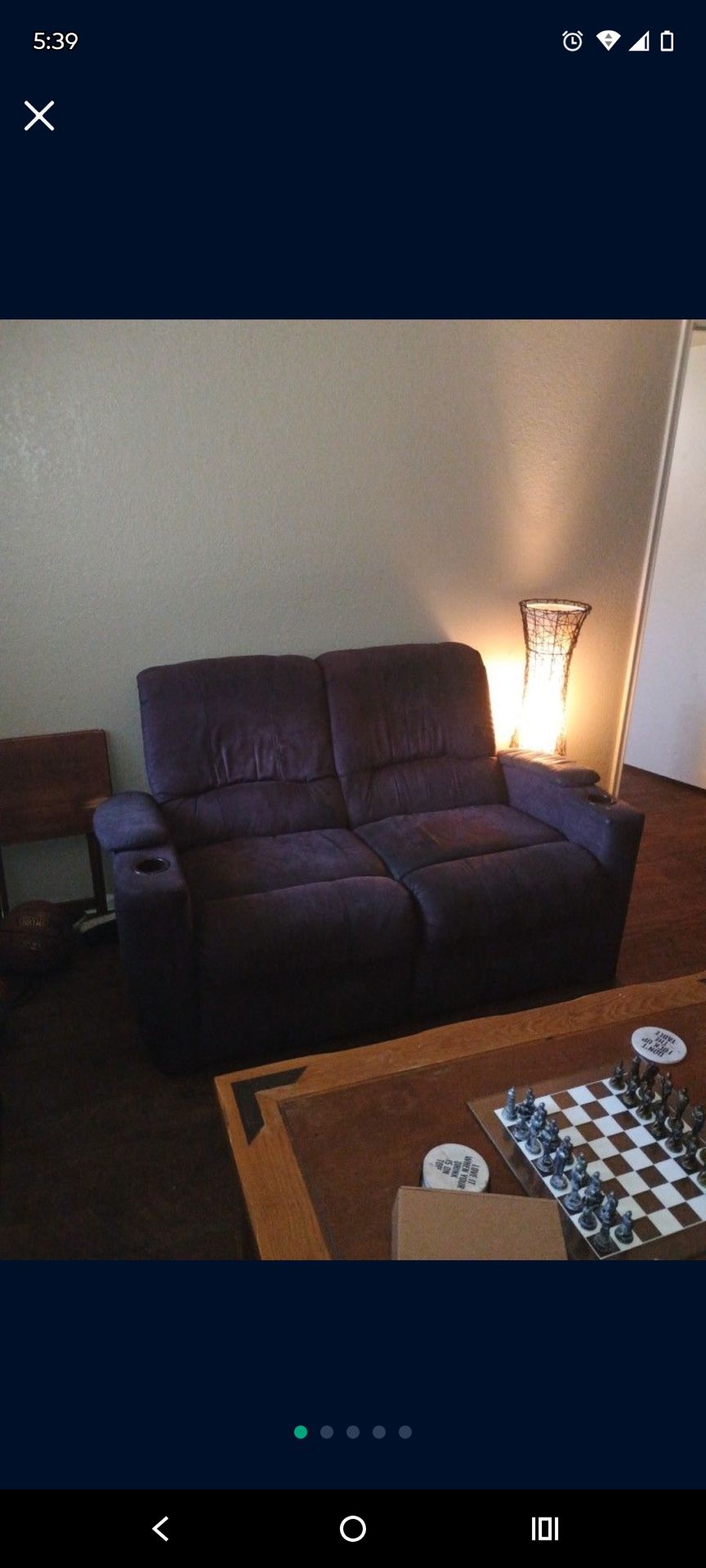 Purple Reclining Couches