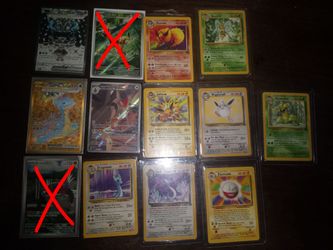 Pokemon vintage and modern.