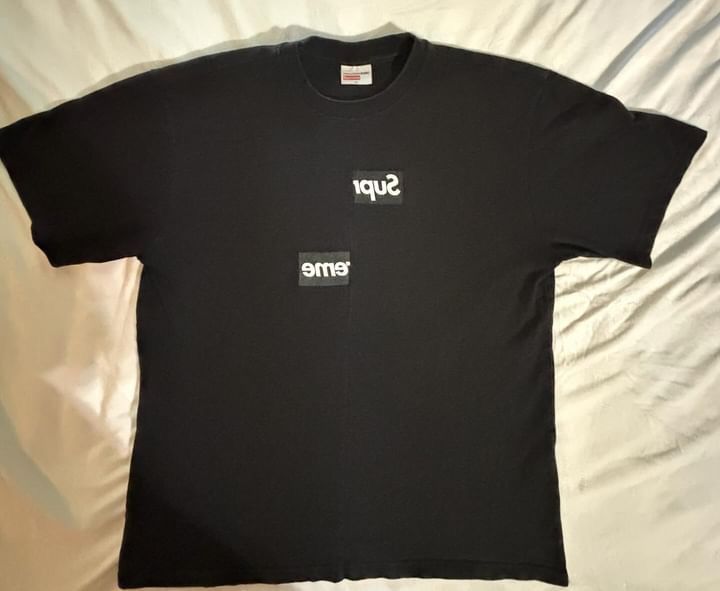 Supreme Comme des Garcons SHIRT Split Box Logo Tee