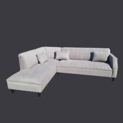 BRAND NEW 7X9FT AND 9x7ft SECTIONAL CHAISE  SOFA.  Annapolis  Light 