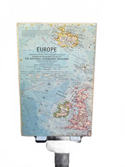 Vintage National Geographic Europe Atlas Map 1960s-1970s Collectible