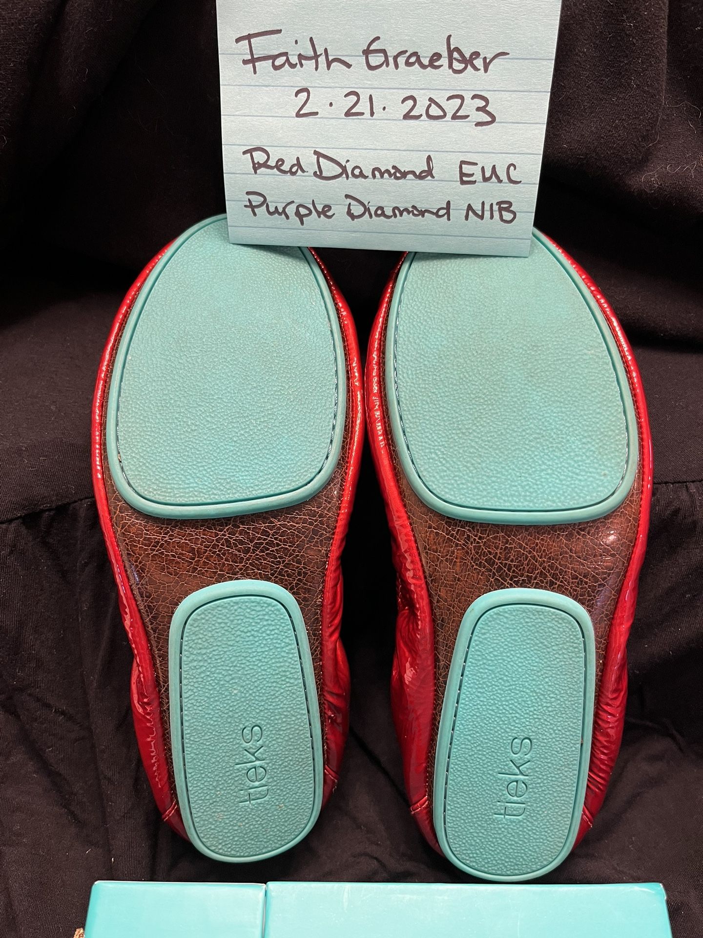 Red diamond tieks size on sale 7