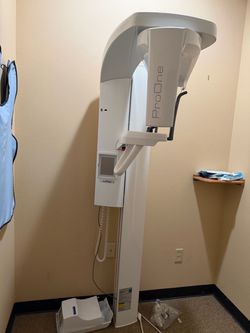 Prone panoramic dental x ray