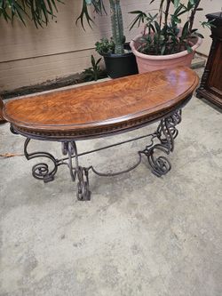 Solid wood table
