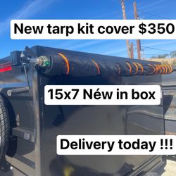 Dump Trailer Tarp Kit Cover 15x7 $350 New Box Delivery Today !!!