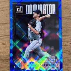 2018 Donruss JUSTIN VERLANDER Dominator Blue Foil /249 Astros