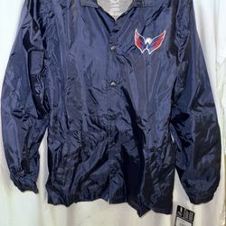 BNWT Boys Jacket, Windbreaker, Washington Capitals, Size Large 14/16